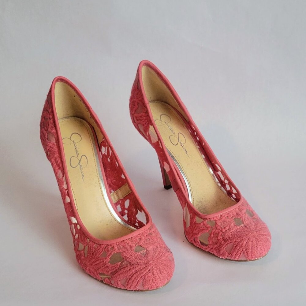 Jessica Simpson Amilee in Coral Rouge. Size 8.5M
